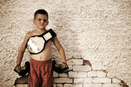 Blog 14 Child boxer with belt and gloves