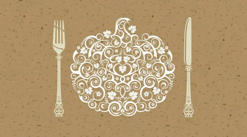 2017 Thomas J. Henry Turkey Giveaway – This Weekend 1 Decorative pumpkin art with fork and knift