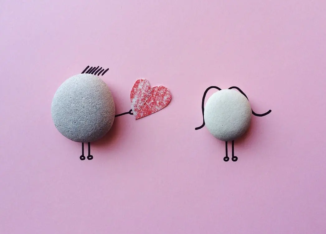 Blog 1 Valentine's Day for two rocks