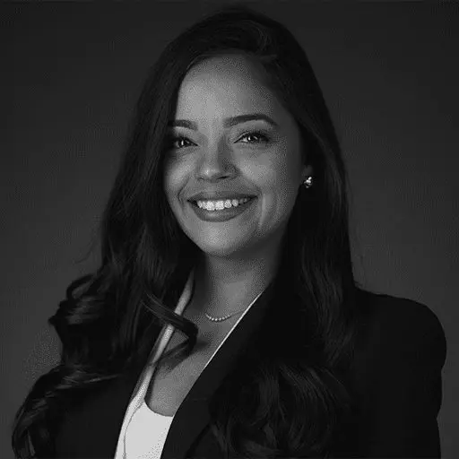 Black and white portrait photo of Thomas J. Henry Attorney Jenna Cornejo