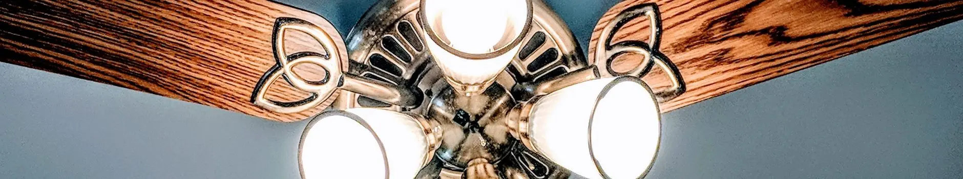 Blog 9 Wood paneling lighted ceiling fan