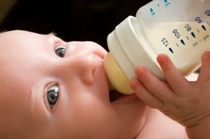 Blog 11 Baby drinking from a bottle