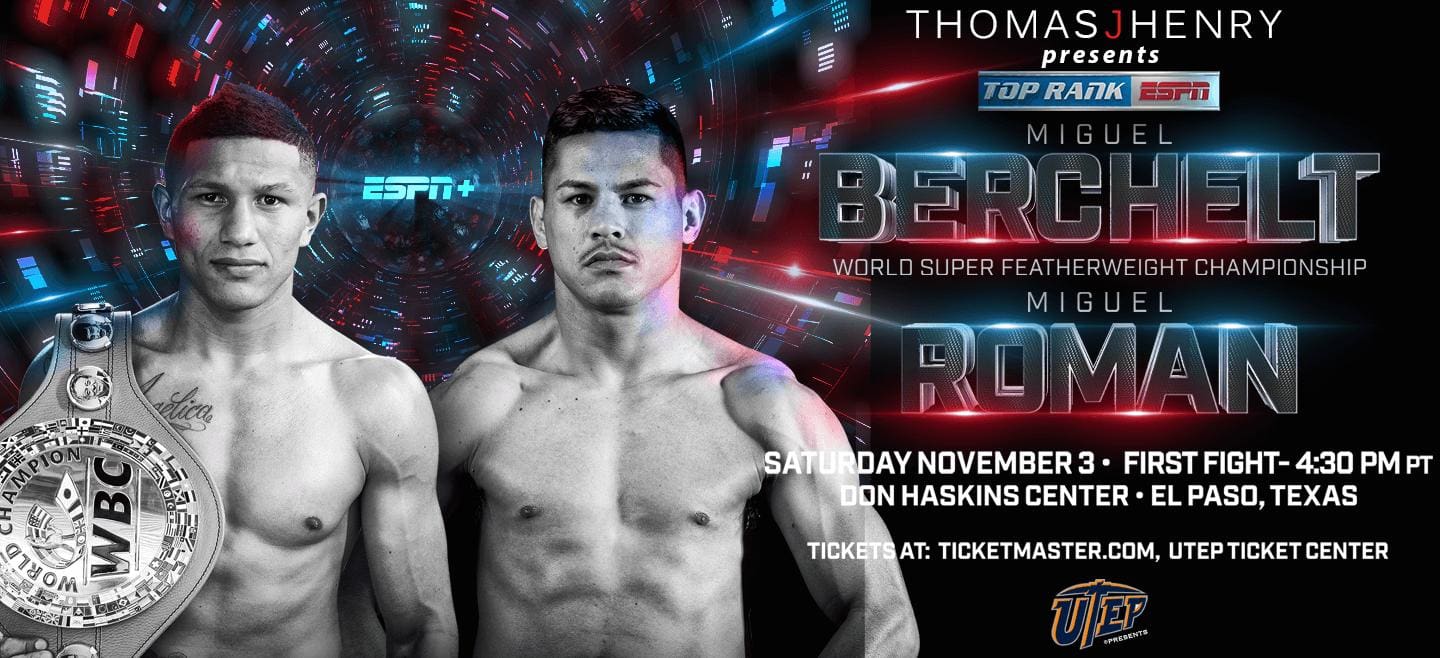 Thomas J. Henry Giving Away Ringside Tickets for WBC World Super Featherweight Championship 1 Berchelt vs Roman Boxing Match 2018