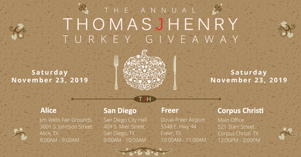 2019 Thomas J. Henry Turkey Giveaway Happening This Saturday! UPDATED TJH 2019 Turkey Giveaway Facebook