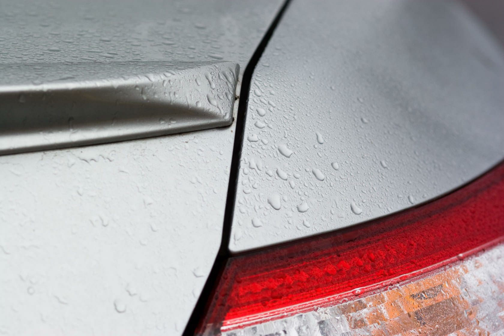 Blog 8 Water droplets on rear bumper and trunk
